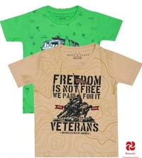 Boys Cotton Tshirt Combo - 2 to 10 Years, Multicolour
